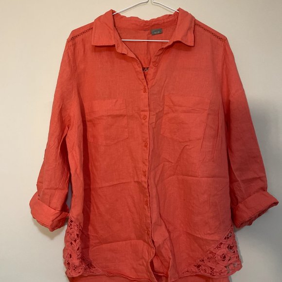 Salmon Blouse - Picture 2 of 10
